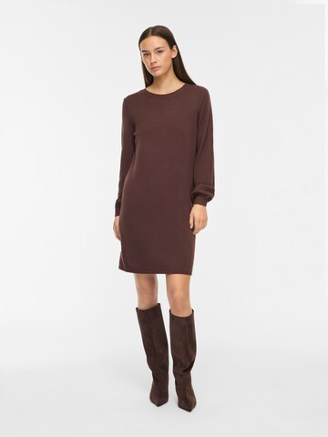 VILA Knitted dress 'VIRIL' in Brown