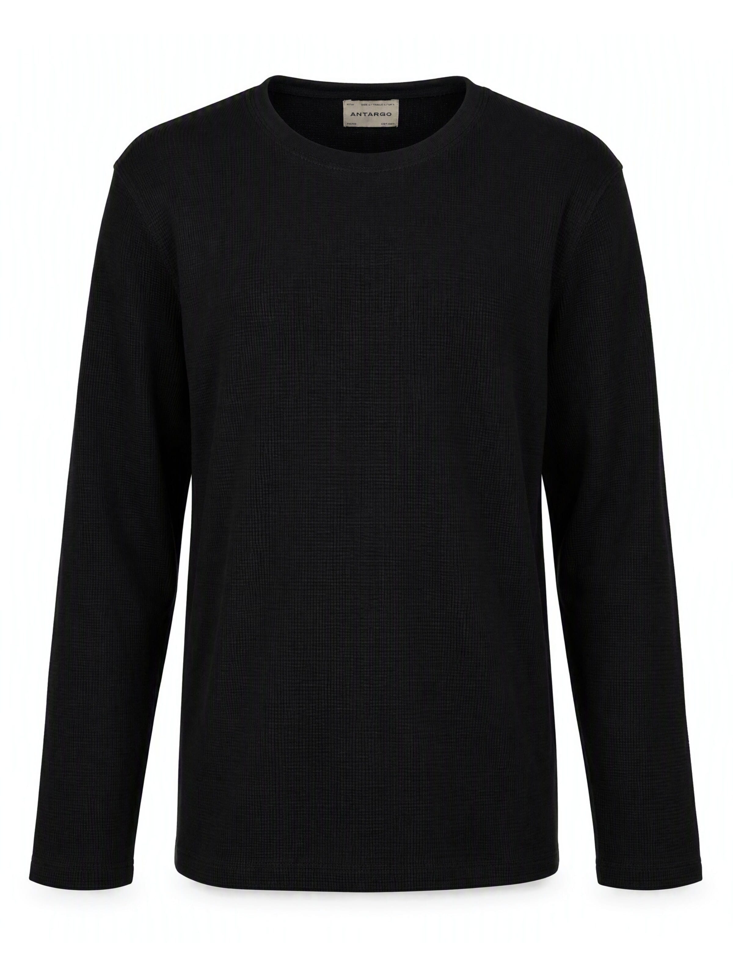 Antargo Shirt 'Alec'‌‌‌‌‌‌ in Schwarz: Vorderseite