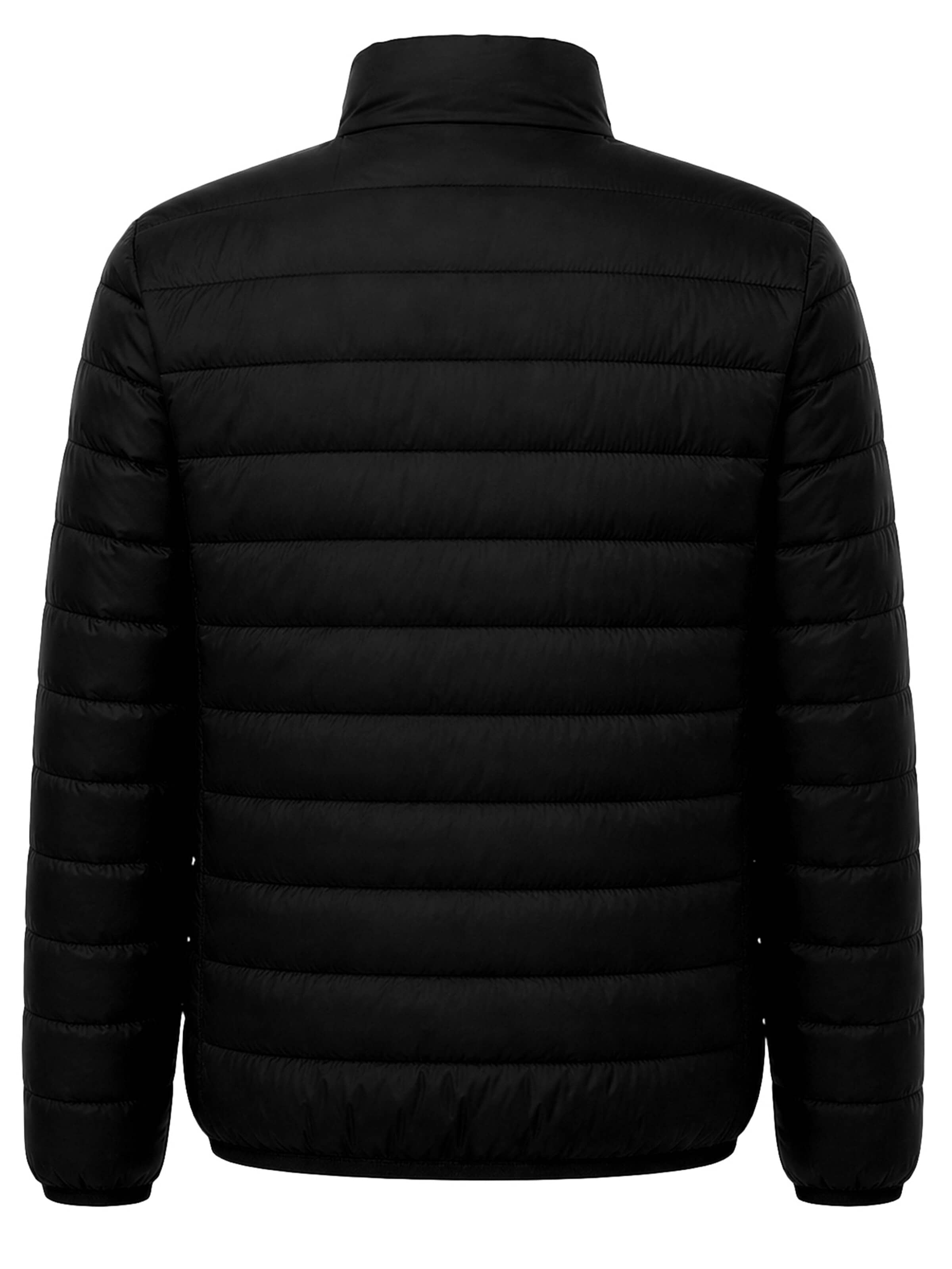 ALLTHEMEN Winter Jacket 'Stichwerk' in Black