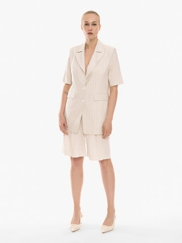 4TAILORS Blazer 'Dial Me' in Beige
