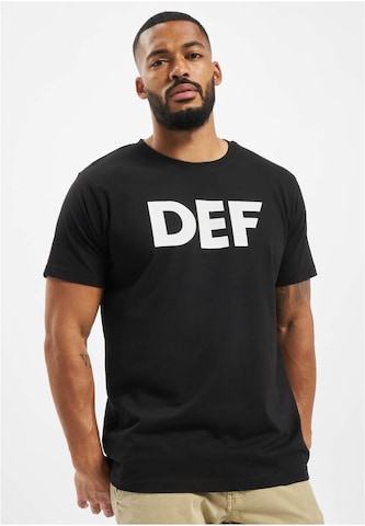 DEF Тениска 'Her Secret' в черно: отпред