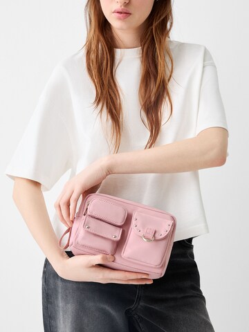 Sac à bandoulière Bershka en rose