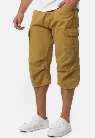 INDICODE JEANS Regular Cargo trousers 'Nicolas' in Brown