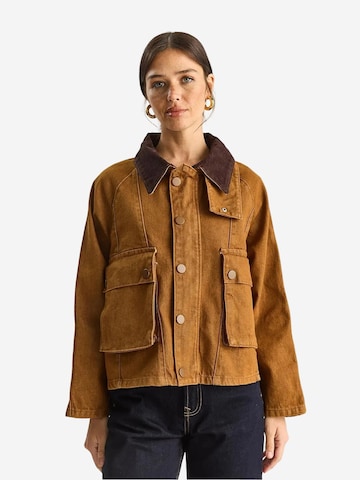 Bianco Lucci - Casaco meia-estação em castanho: frente