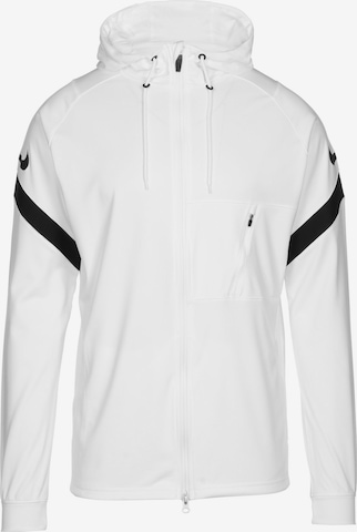 NIKE Athletic Jacket in White: front