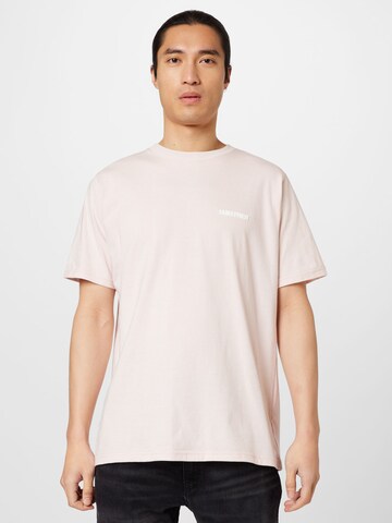 rozā Family First T-Krekls: no priekšpuses