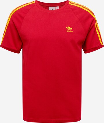 ADIDAS ORIGINALS Shirt '3-Stripes' in Rood: voorkant