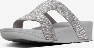FitFlop Pantolette in Silber: Vorderseite