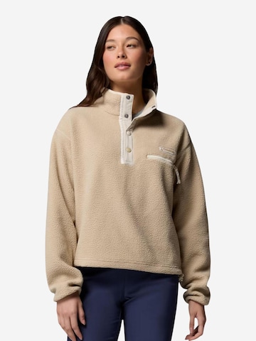 COLUMBIA - Sudadera 'Helvetia™ II Cropped Half Snap Fleece 2092231' en beige: frente