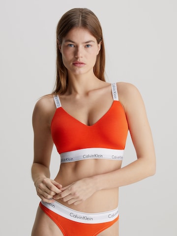 Bustier Soutien-gorge Calvin Klein Underwear en orange : devant