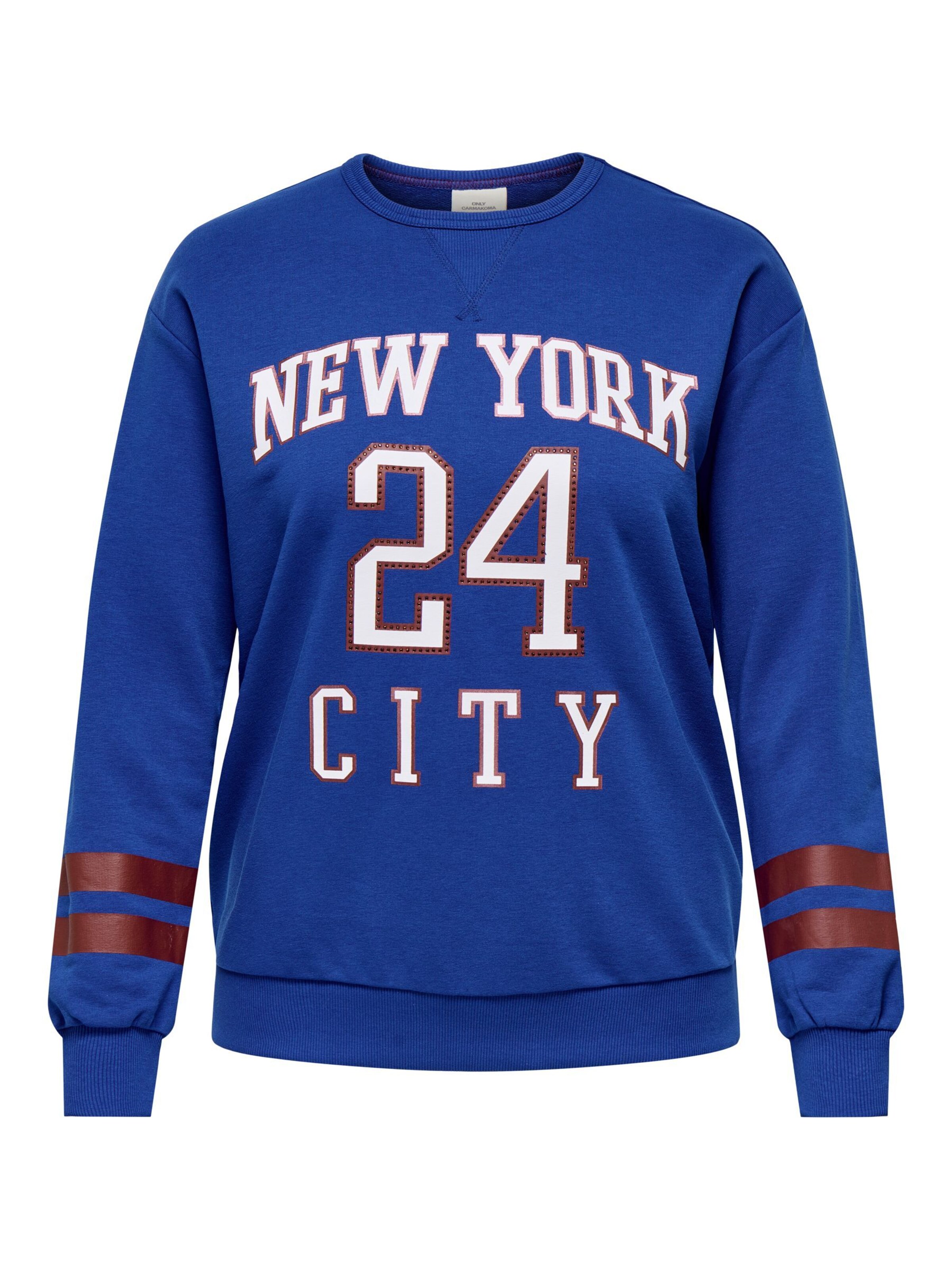 ONLY Carmakoma - Sudadera 'CARBEN' en azul: frente