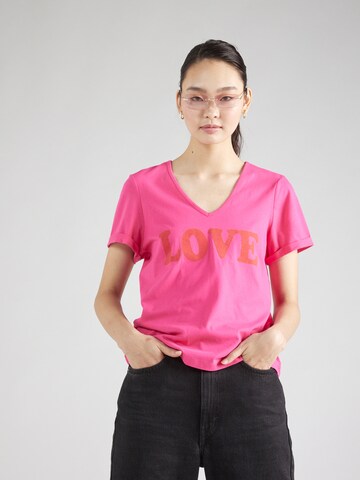 T-shirt 'CHRISTEL' VERO MODA en rose : devant