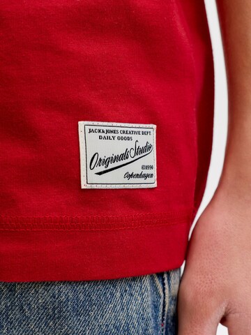 raudona Jack & Jones Junior Marškinėliai 'JORNantucket'