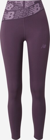 Pantalon de sport new balance en violet : devant