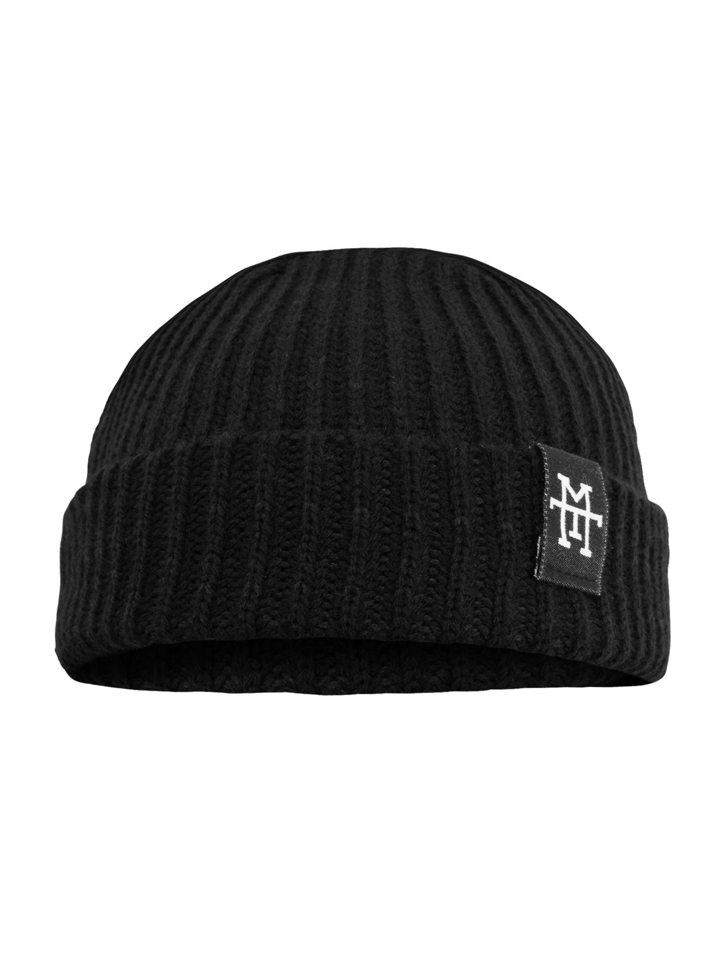 Manufaktur13 Mütze 'Heritage Docker'‌‌‌‌‌‌‌‌‌ in Schwarz: Vorderseite