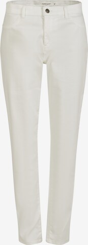NAF NAF Slimfit Kalhoty 'Fcoaty' – bílá: přední strana