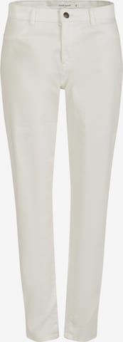 NAF NAF Slim fit Pants 'Fcoaty' in White: front