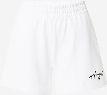 HUGO Red - Loosefit Pantalón 'Nashari' en blanco: frente