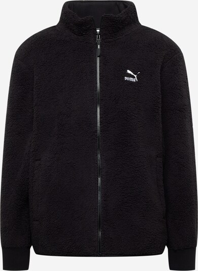 Jachetă  fleece PUMA pe negru / alb, Vizualizare produs