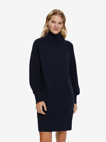 ESPRIT Knitted dress in Blue: front