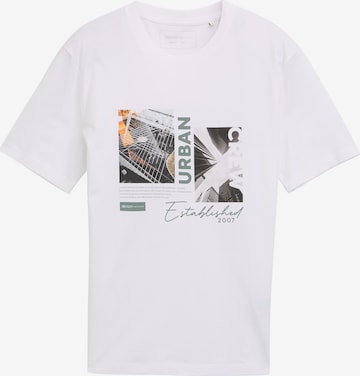 TOM TAILOR DENIM Shirt in White: front