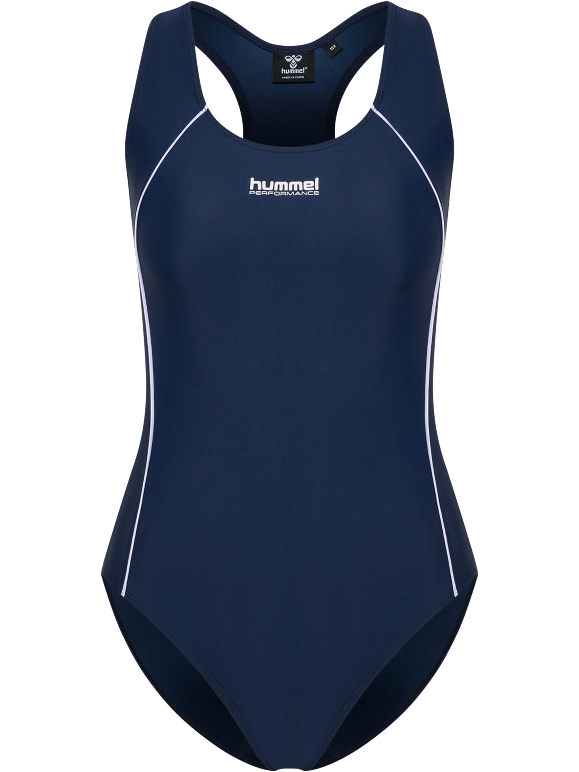 Hummel Active Swimsuit 'Pulse Piping' in Gentian / White, Item view