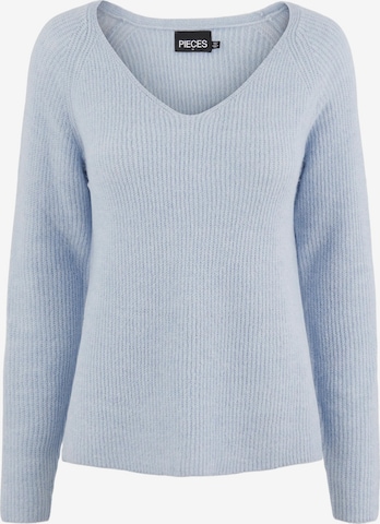 PIECES - Pullover 'Ellen' em azul: frente