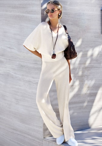 Copenhagen Studios Široký strih Nohavice - Béžová