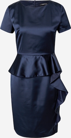 SWING Dress in Blue: front