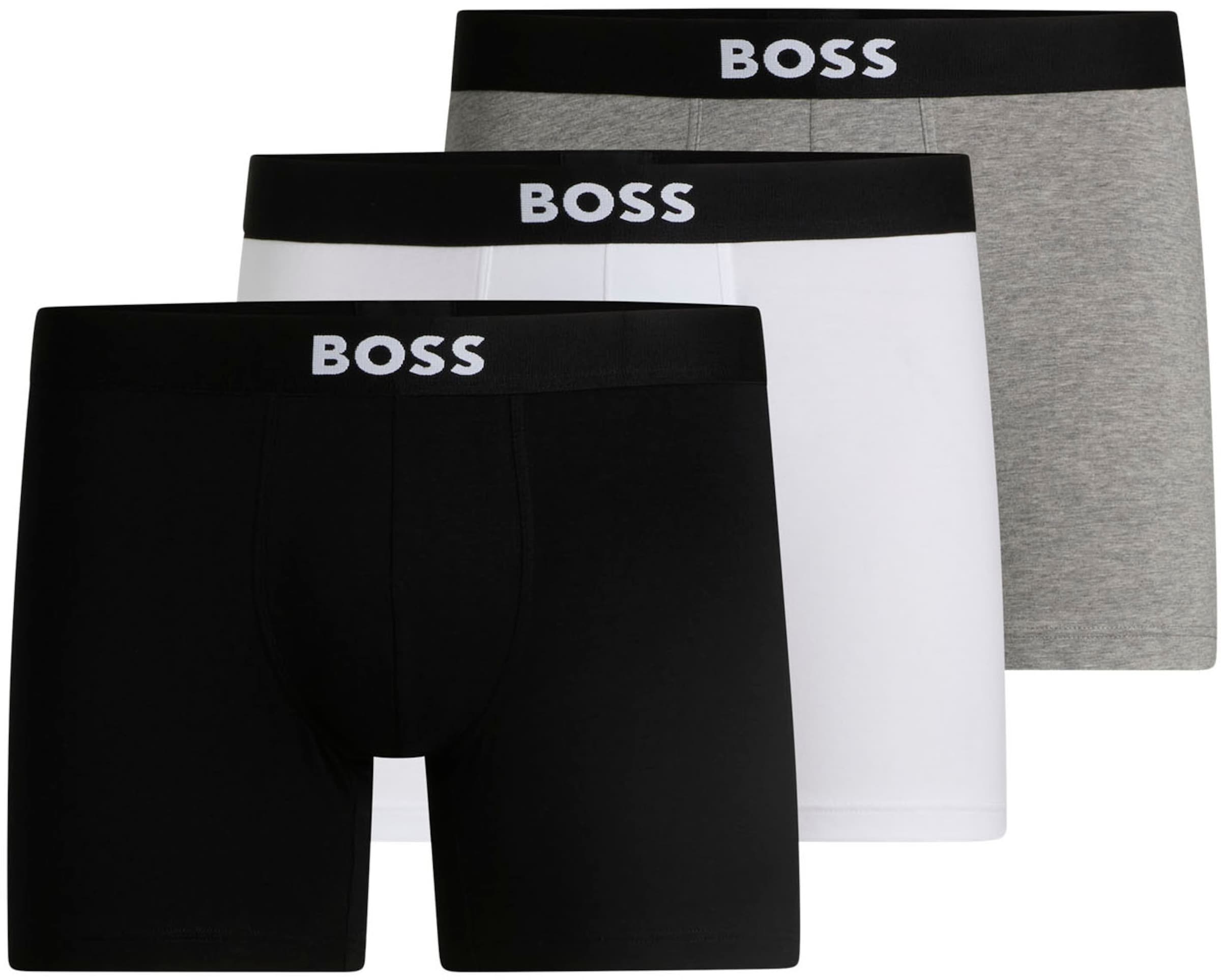 BOSS Boxershorts in Grijs: voorkant