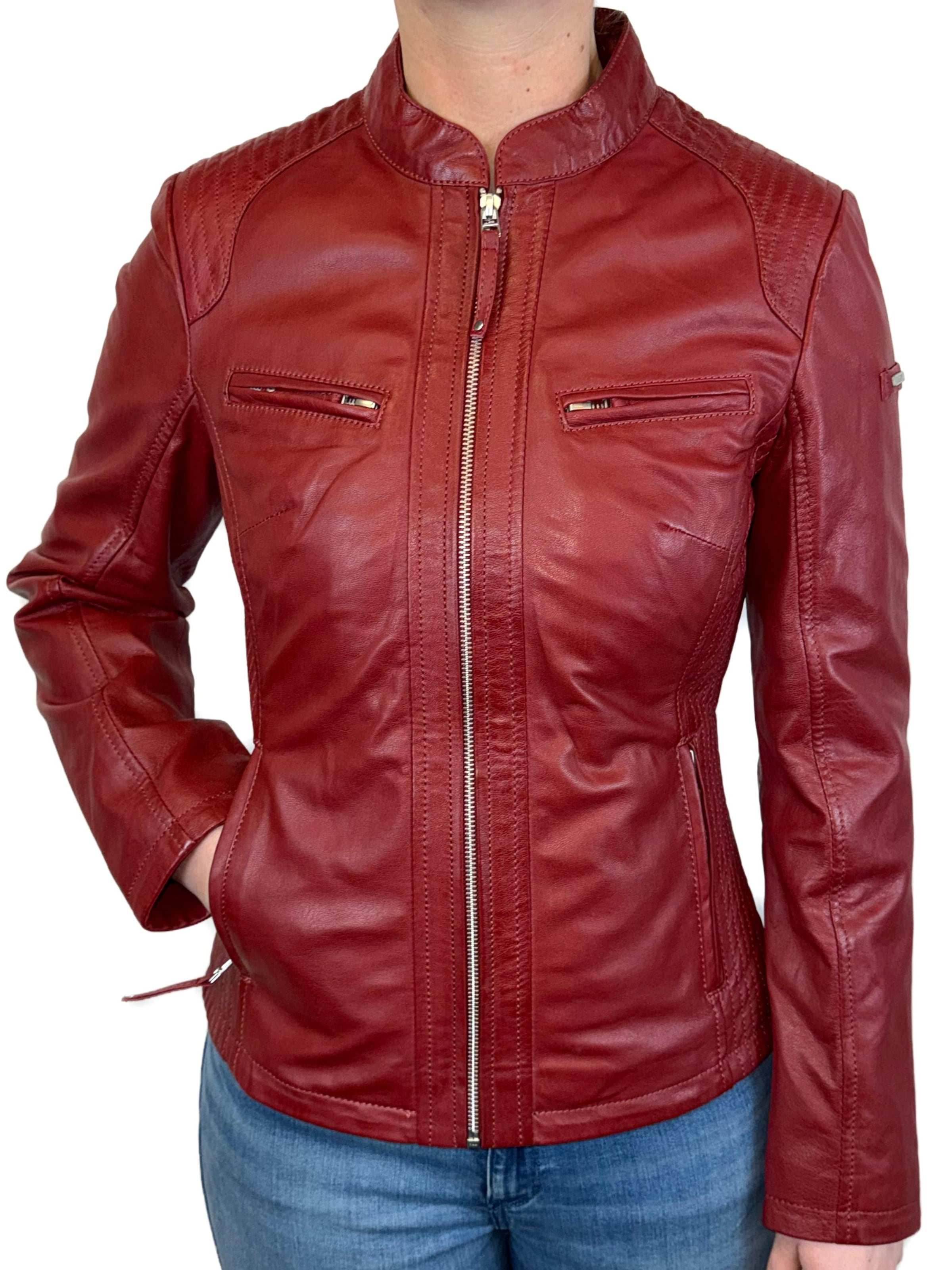 Veste mi-saison 'Alice' CABRINI en rouge : devant