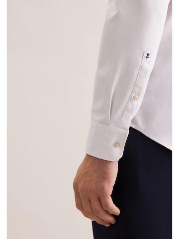 SEIDENSTICKER Slim fit Zakelijk overhemd 'Schwarze Rose' in Beige