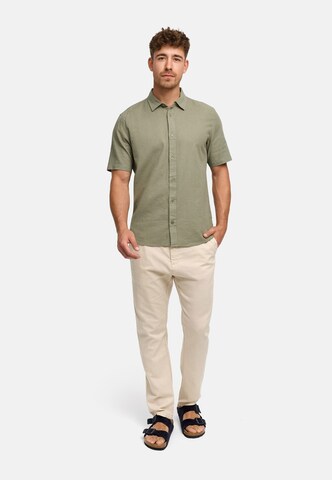INDICODE JEANS Comfort fit Overhemd ' Ceppo ' in Groen