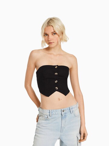 Bershka Top in Schwarz: predná strana