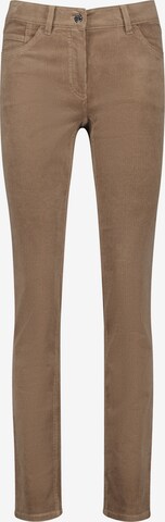 GERRY WEBER regular Bukser i beige: forside