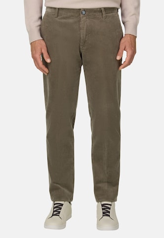 Boggi Milano Slimfit Chinohose in Braun: Vorderseite