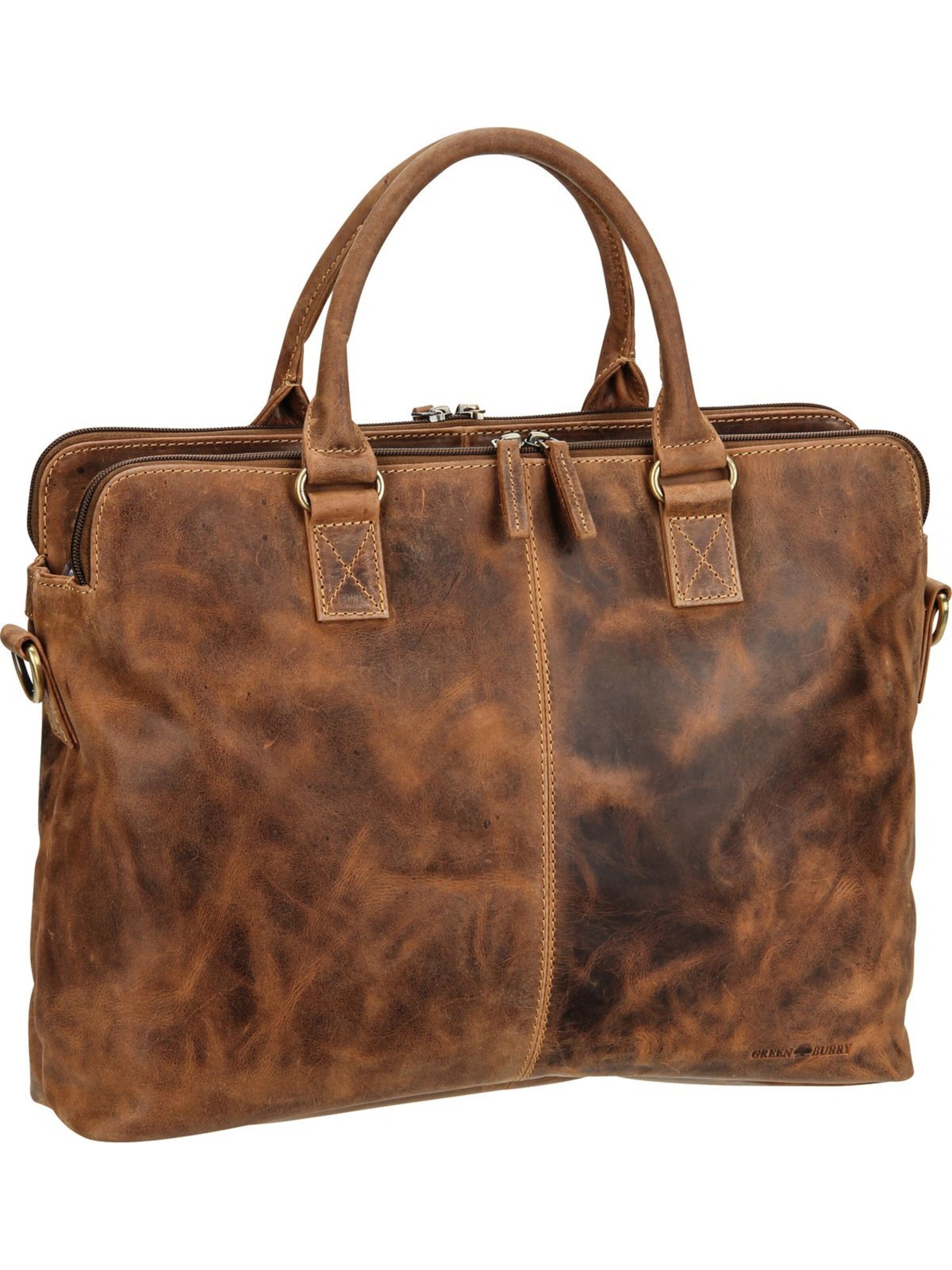 GREENBURRY Aktentasche 'Vintage 1538 ' in dunkelbraun, Produktansicht