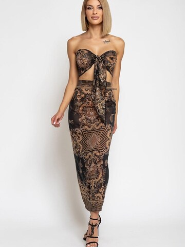 JIORO Strandkleid 'Golden Stripes'‌‌‌‌‌‌ in Mischfarben