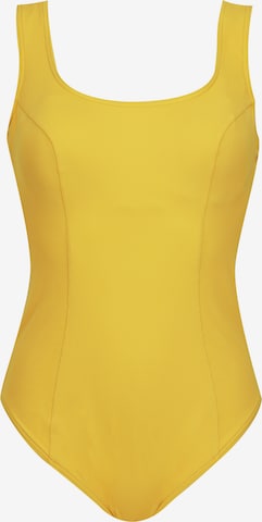 VIVIDBustier Jednodijelni kupaći kostim - žuta boja: prednji dio