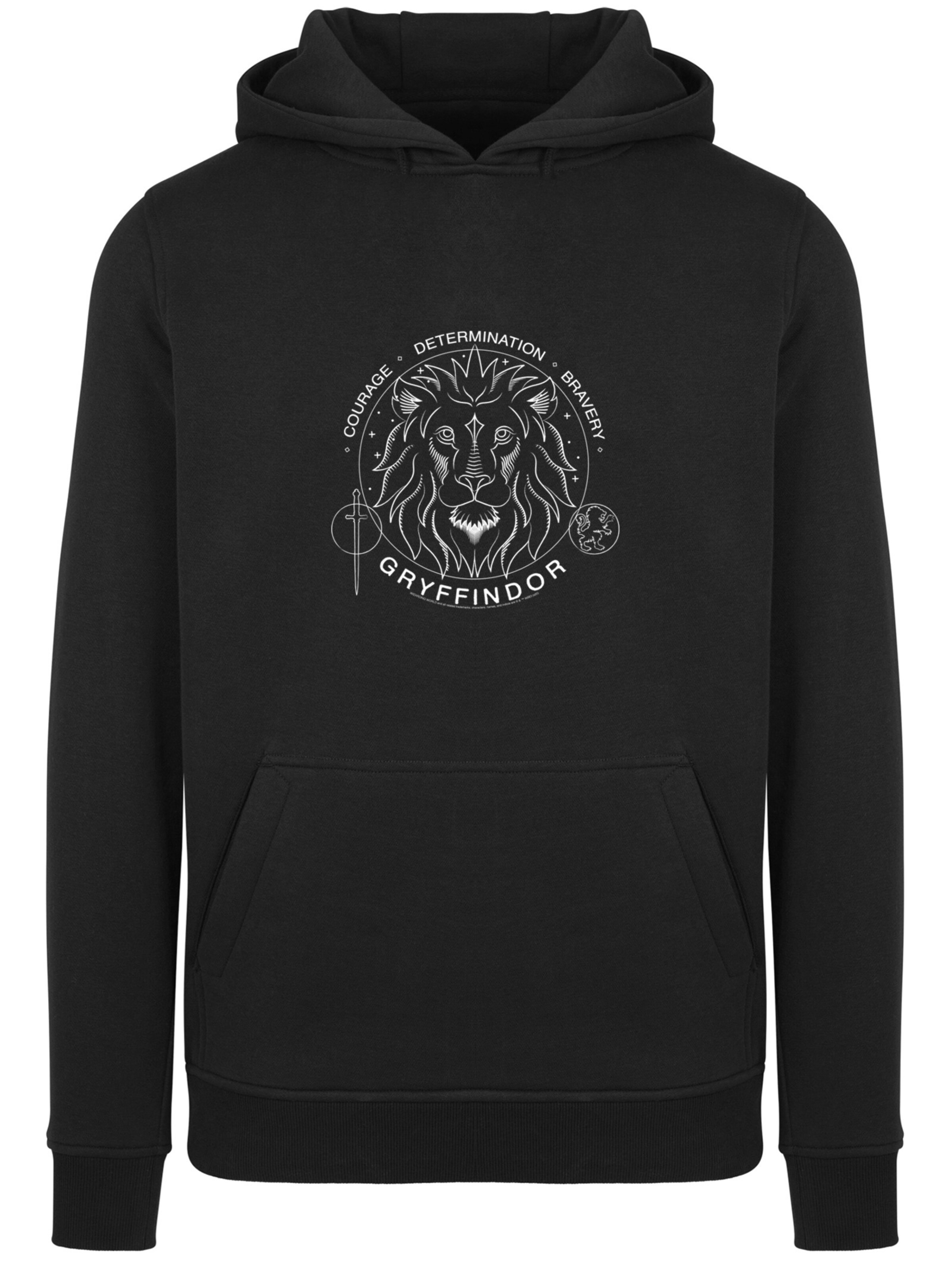F4NT4STIC Sweatshirt 'Harry Potter Gryffindor Seal' in Zwart: voorkant