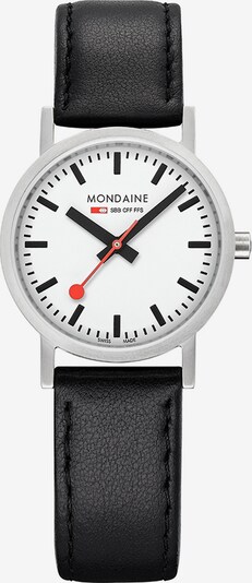 Mondaine Damen-Uhren Analog Quarz ' ' in schwarz / silber, Produktansicht