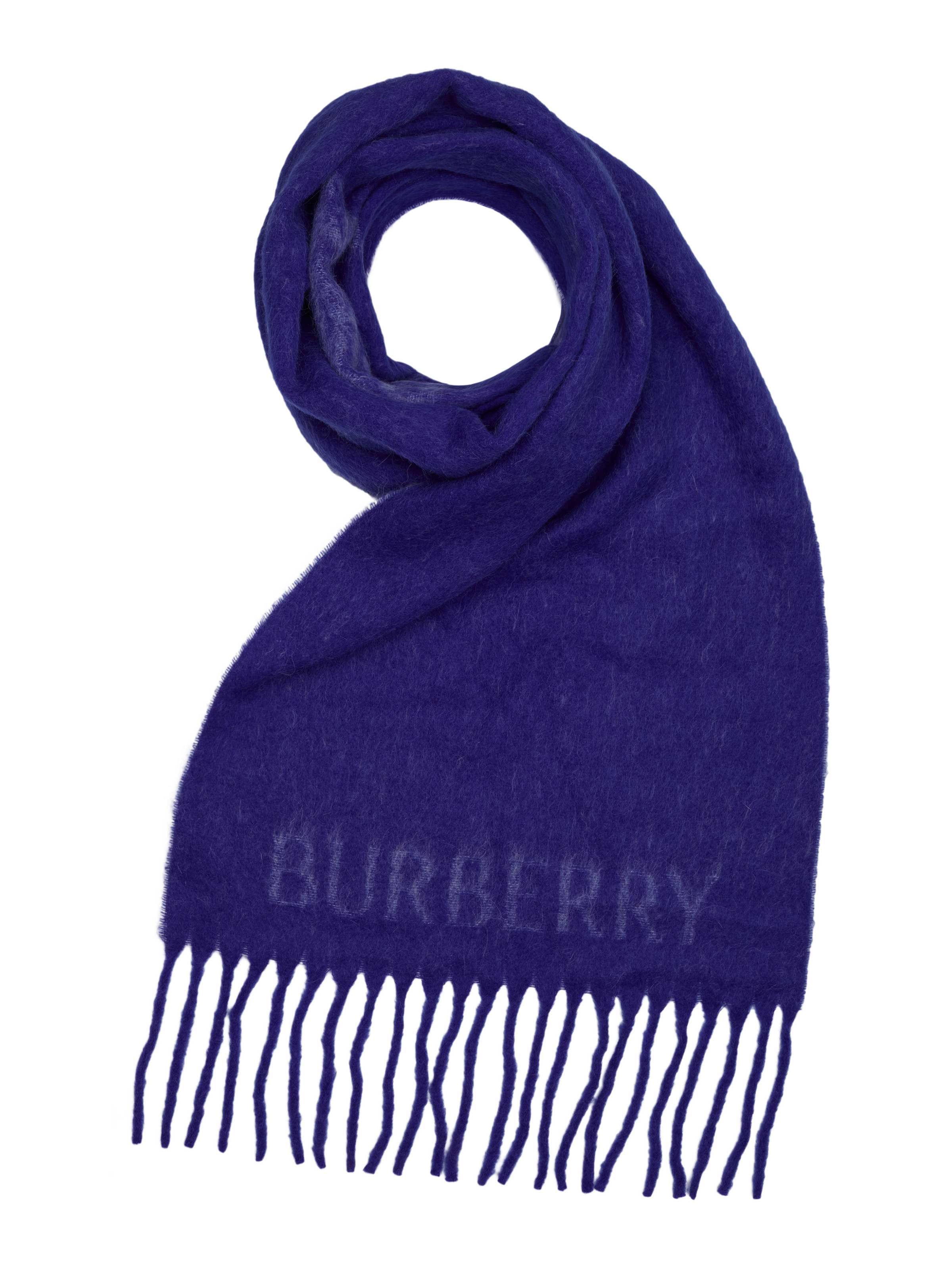 BURBERRY Scarf 'Burberry Schal' in Blue: front