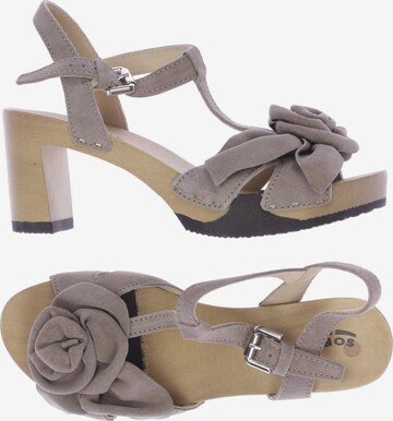 SOFTCLOX Sandalen 38 in Grau: predná strana