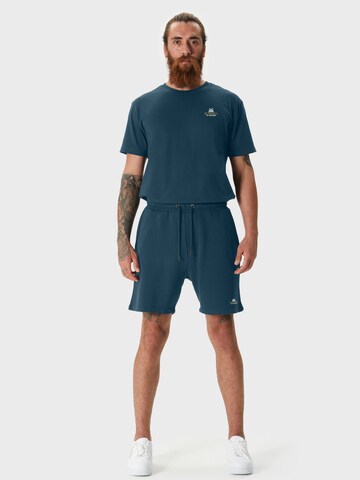 Oldskull Loosefit Shorts 'Samurai' in Grün: Vorderseite