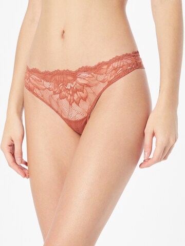 Calvin Klein Underwear Thong in Red: front