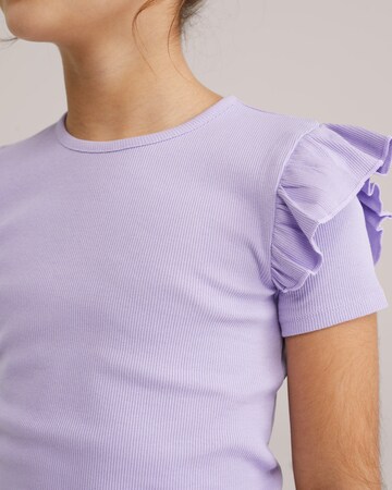 WE Fashion Тениска 'Meisjes' в лилав