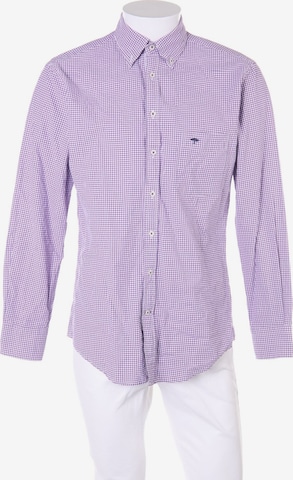 FYNCH-HATTON Button Up Shirt in M in Purple: front