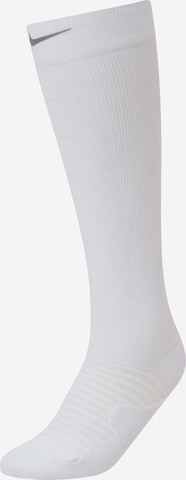 NIKE Спортни чорапи 'Spark Lightweight' в бяло: отпред