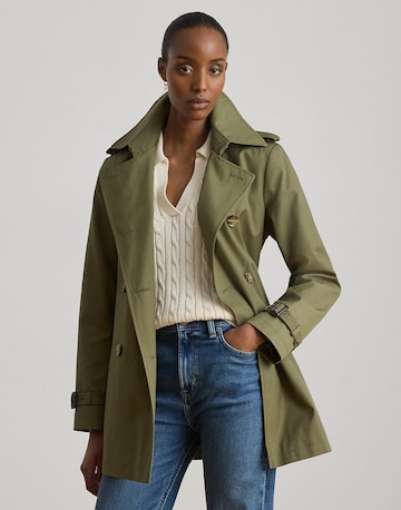 Cappotto di mezza stagione di Lauren Ralph Lauren in verde: frontale