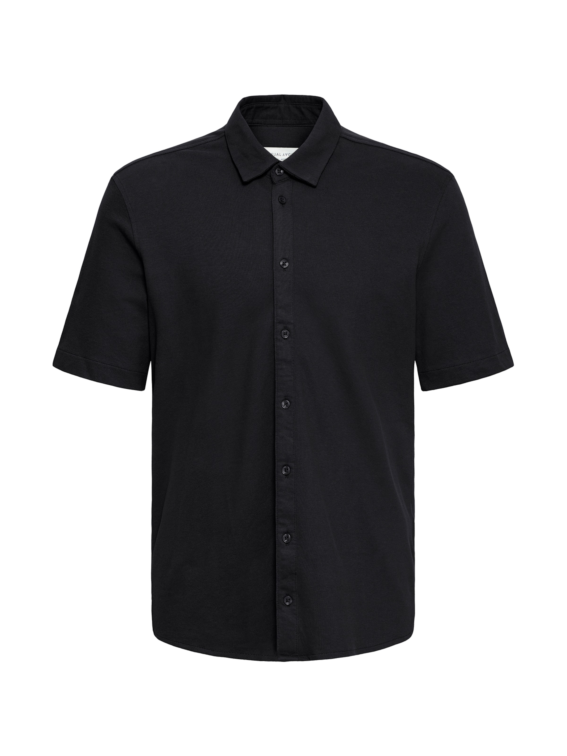 Casual Friday - Camisa 'CFFolke' em preto: frente